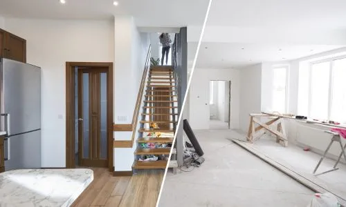 Professional home cleaners sanitizing living room in Brantford.