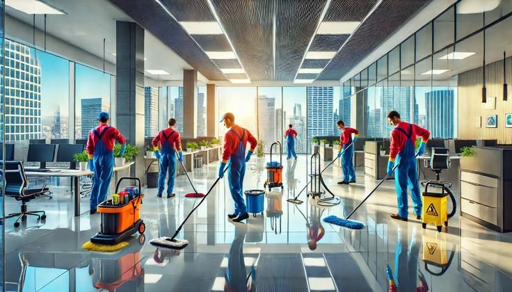 "Cleaning services provided by Clean It All Contractors"